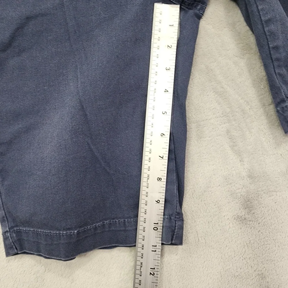 Supplies Shorts Womens 10 Blue Bermuda Twill Stretch Flat Front Casual Summer‎